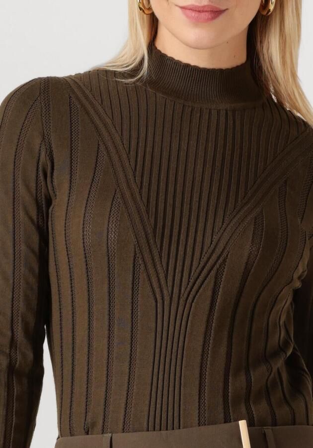 AAIKO Dames Tops & T-shirts Vida Ajour Vis 302 Olijf