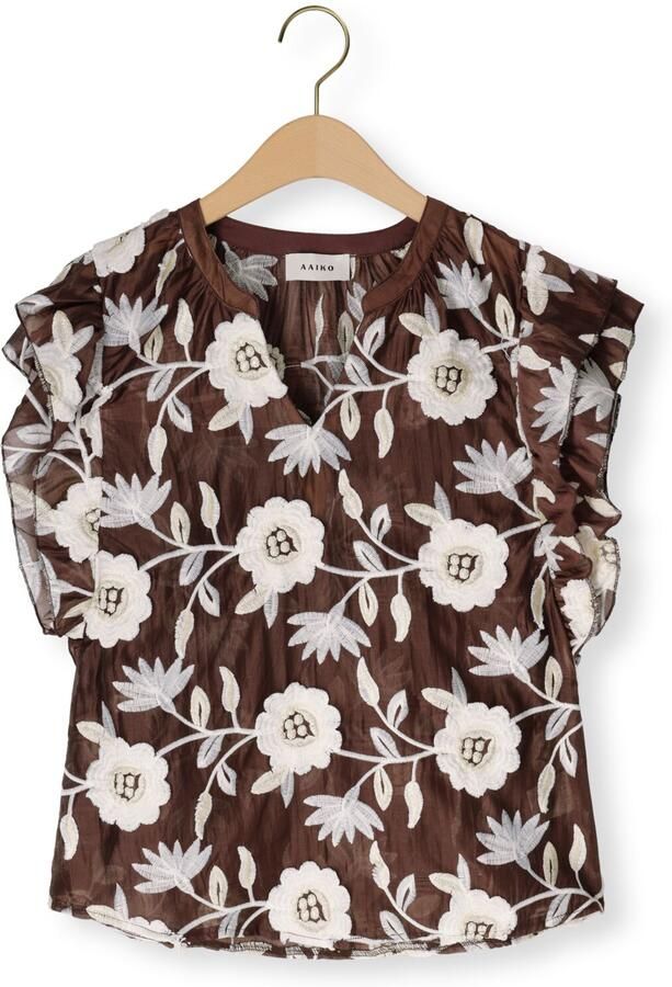 AAIKO Dames Tops & T-shirts Yaella 3d Ten 518 Bruin - Foto 4