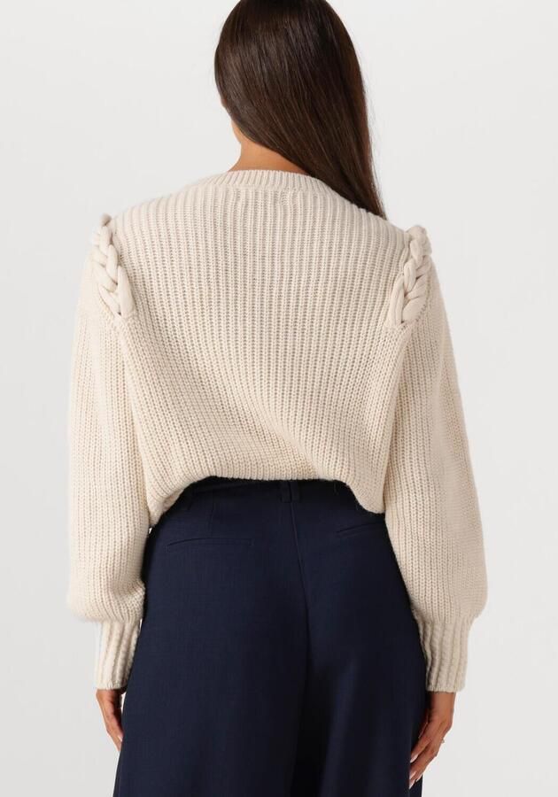 Aaiko Trui met gevlochten details Veerle naturel - Foto 2