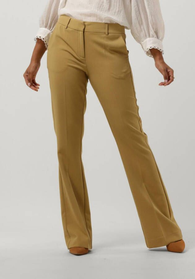 Aaiko flared pantalon FLARENE VIS 333 olijfgroen