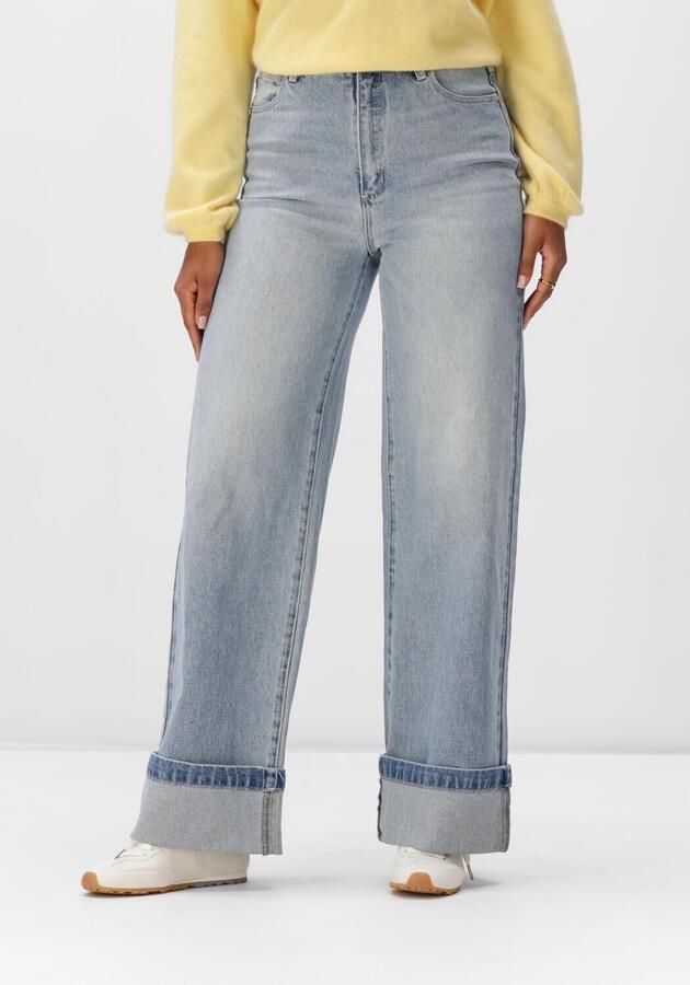 ABRAND JEANS Dames Jeans High Wide Jordan Lichtblauw