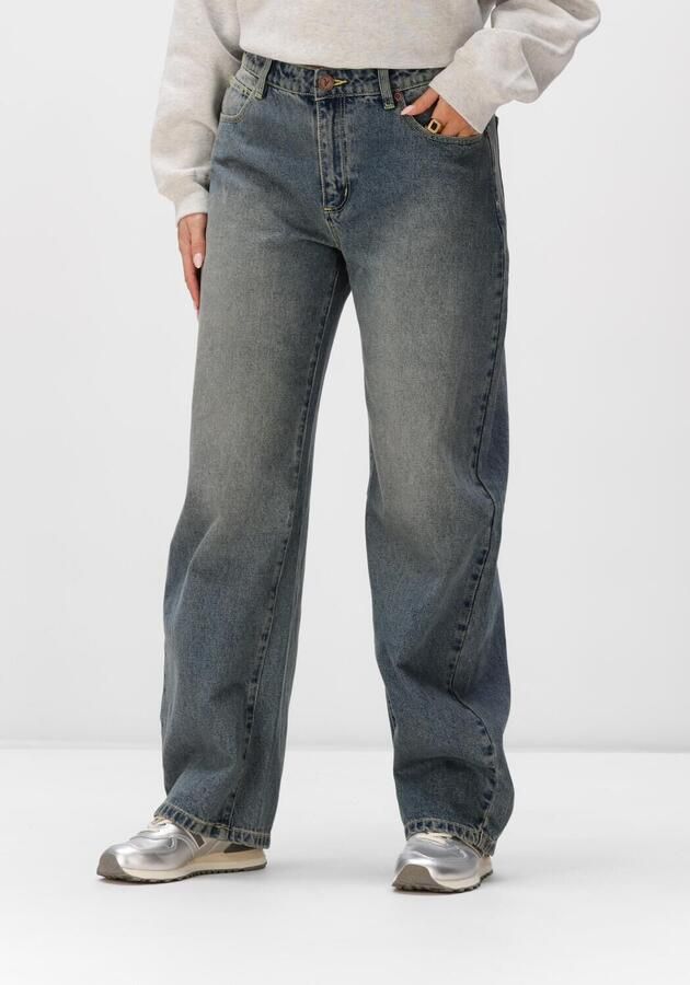 ABRAND JEANS Dames Jeans Mid Barrel Jean Tall Blauw