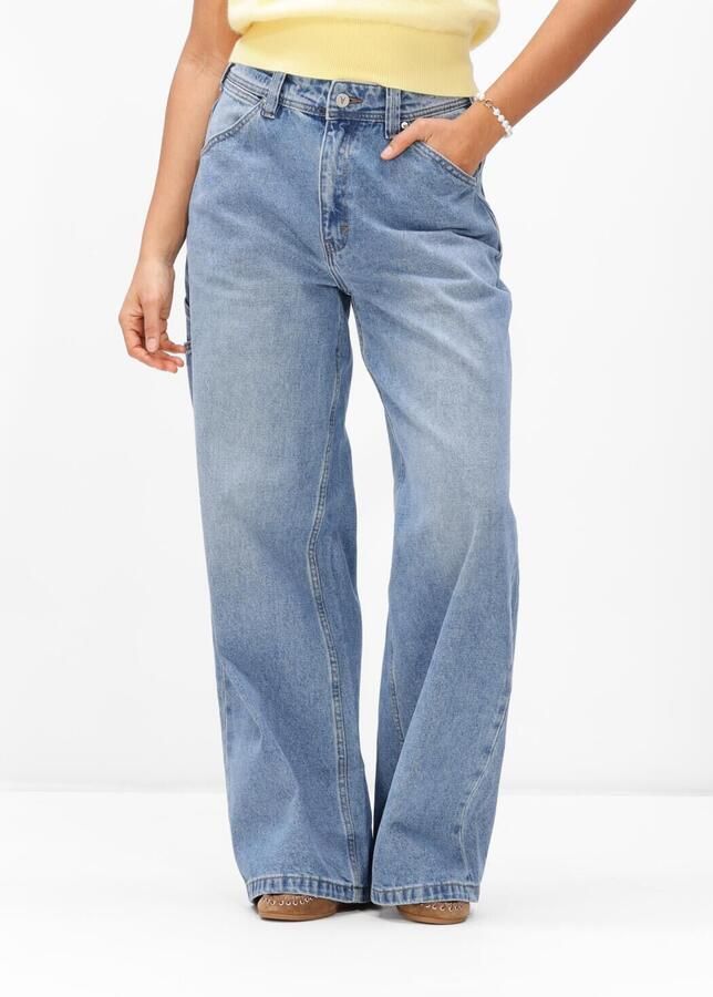 ABRAND JEANS Dames Jeans Mid Super Baggy Lichtblauw