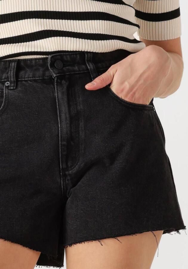 Abrand Jeans straight high waist denim short black denim - Foto 3