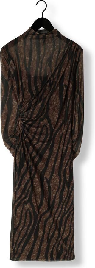 ACCESS Dames Jurken D54-3352-0006 Bruin - Foto 3