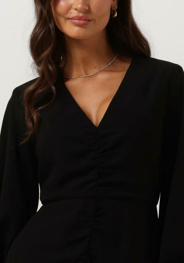 ACCESS Dames Jurken Ruched Dress With V Neckline Zwart - Foto 2