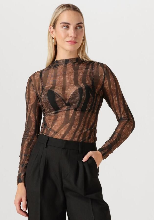 ACCESS Dames Tops & T-shirts D54-2151-0006 Bruin - Foto 4