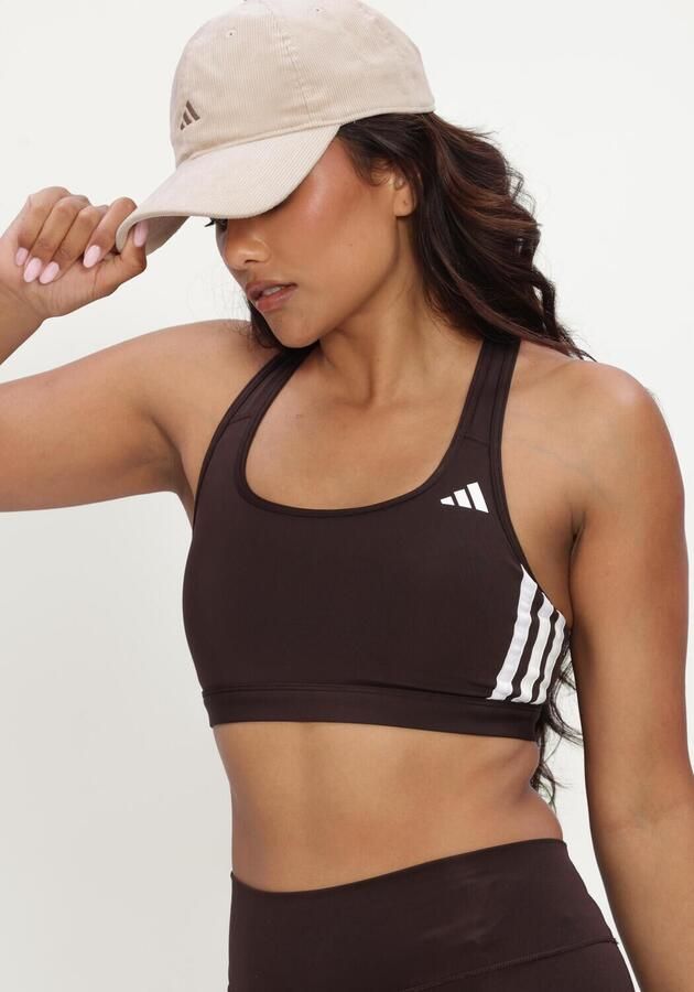 Adidas Optime Essentials 3-Stripes Medium Support Sportbeha Dames - Foto 4