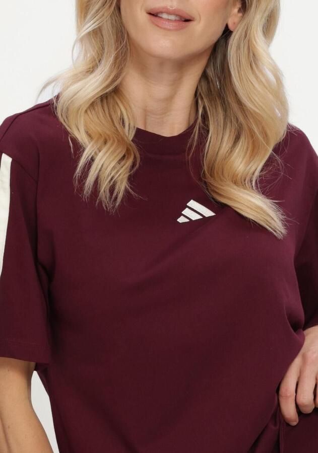ADIDAS Dames Tops & T-shirts W 3s Sj Bf T Bordeaux - Foto 2