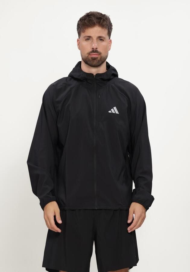 ADIDAS Heren Jassen Run Ess Jkt M Zwart