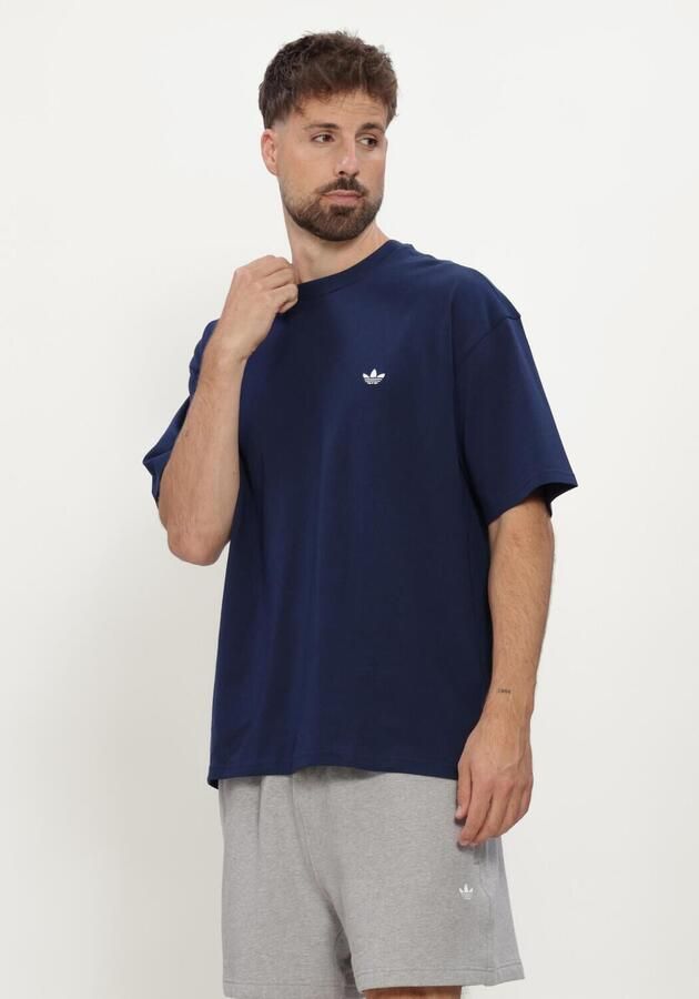 ADIDAS Heren Polo's & T-shirts Ess Tee Donkerblauw