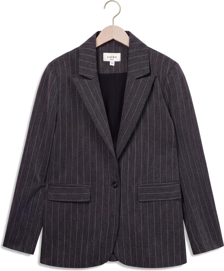 AI&KO Meisjes Blazers Kendal Pinstripe Vis 532 G Donkergrijs