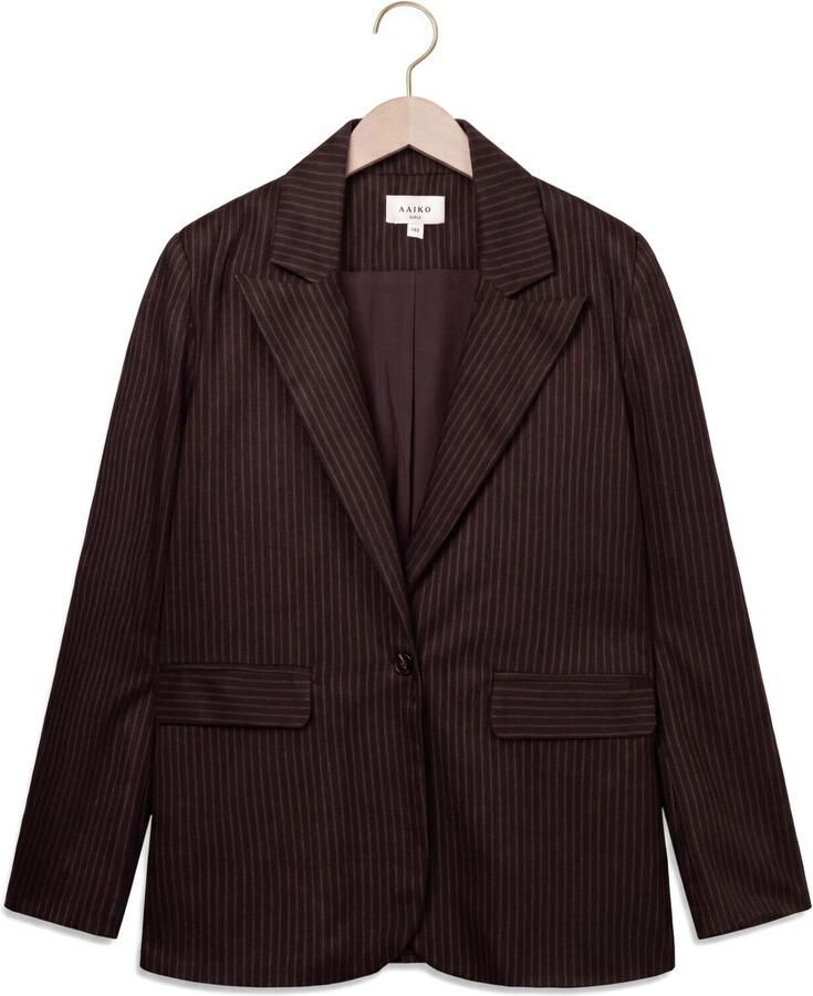 AI&KO Meisjes Blazers Kendal Pinstripe Vis 540 G Bordeaux