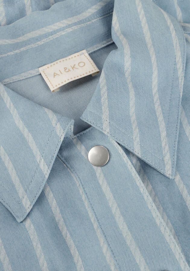 AI&KO Meisjes Blouses Kamie Stripe Ten 748 G Blauw - Foto 2