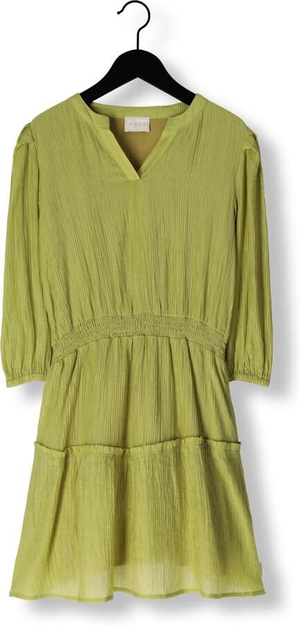 AI&KO Meisjes Jurken Arielle Crinkle Vis 529 G Olijf - Foto 2