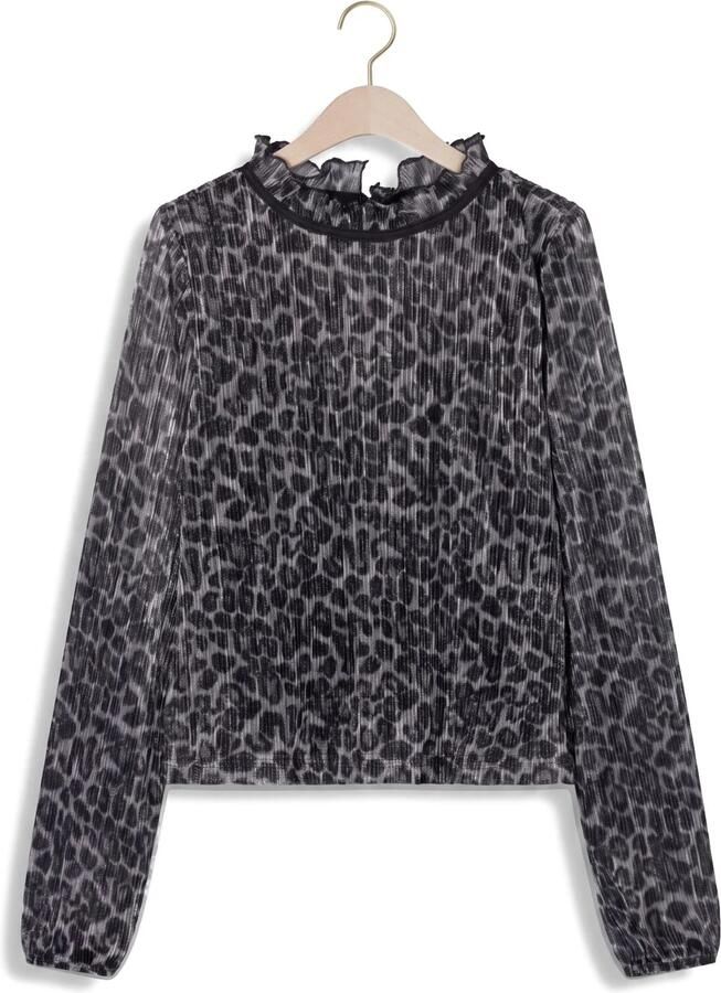 AI&KO Meisjes Tops & T-shirts Rani Animal Pes 554 G Zwart