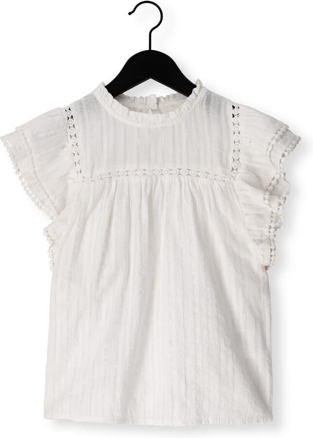 AI&KO Meisjes Tops & T-shirts Ylenia Lurex Co 503 G Wit