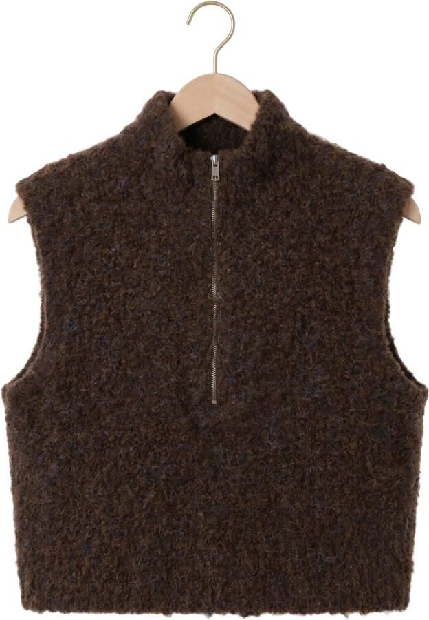AIMEE THE LABEL Dames Blazers Loiraw6 Waistcoat Bruin - Foto 4