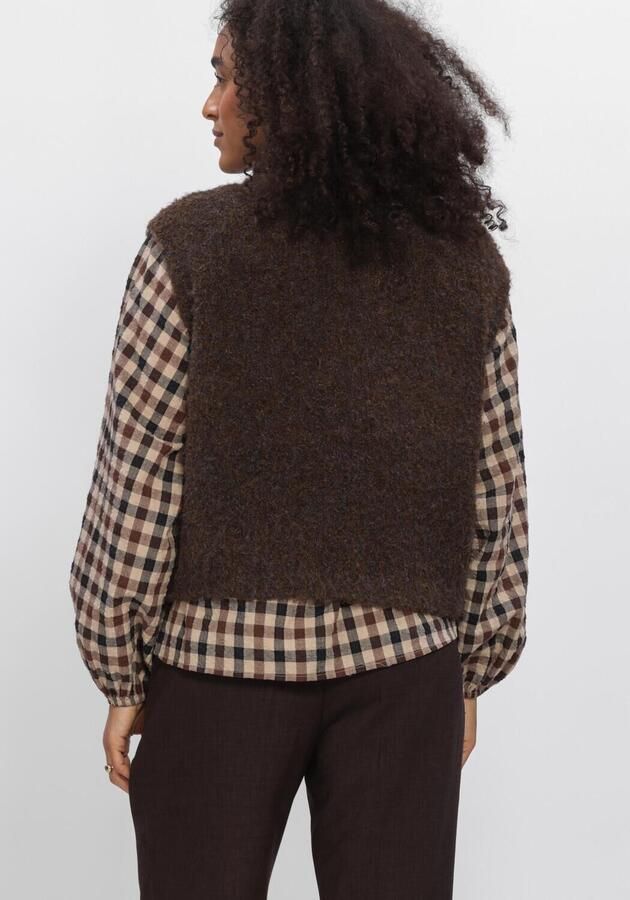 AIMEE THE LABEL Dames Blazers Loiraw6 Waistcoat Bruin - Foto 2
