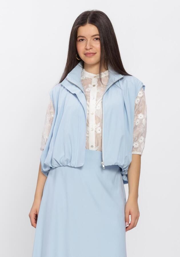 AIMEE THE LABEL Dames Blazers Lowen Waistcoat Lichtblauw