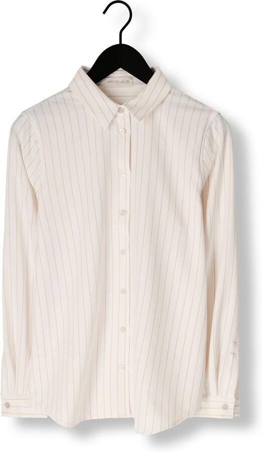 AIMEE THE LABEL Dames Blouses Blaire Stripe Gebroken Wit - Foto 4