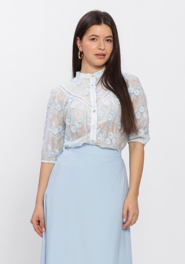 AIMEE THE LABEL Dames Blouses Canna Blouse Gebroken Wit