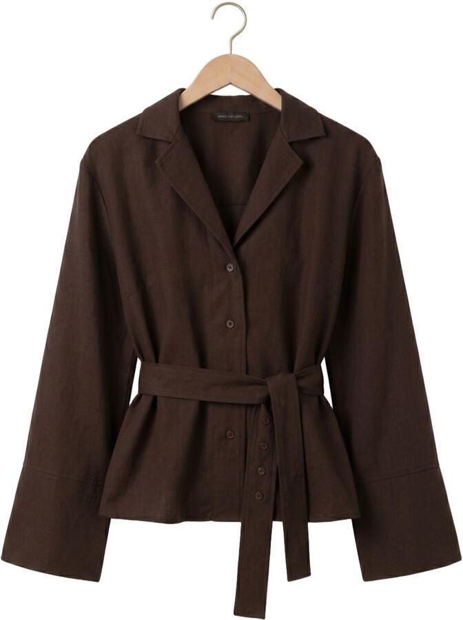 AIMEE THE LABEL Dames Blouses Falkohs Blouse Bruin - Foto 2