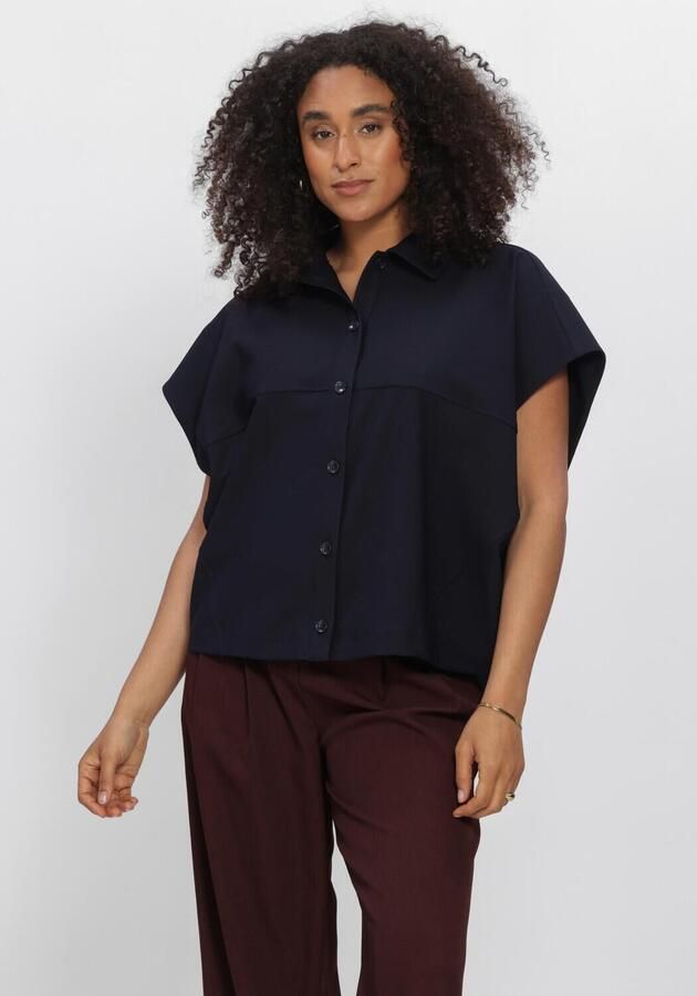 AIMEE THE LABEL Dames Blouses Indonesiaw6 Blouse Donkerblauw