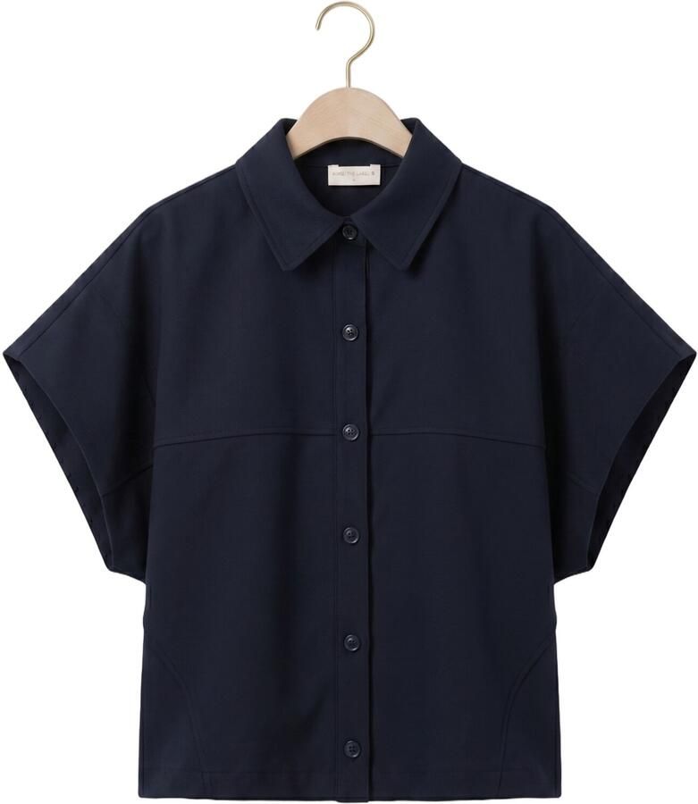 AIMEE THE LABEL Dames Blouses Indonesiaw6 Blouse Donkerblauw - Foto 2