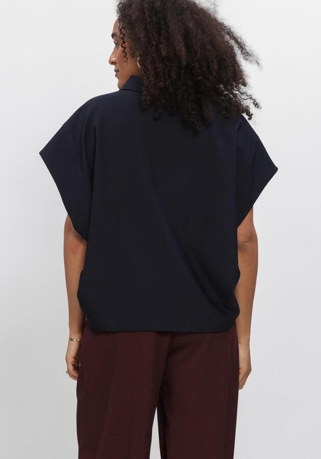 AIMEE THE LABEL Dames Blouses Indonesiaw6 Blouse Donkerblauw - Foto 4