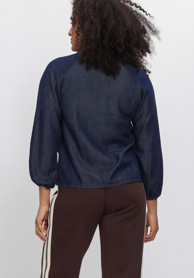 AIMEE THE LABEL Dames Blouses Jesperw6 Blouse Donkerblauw - Foto 3
