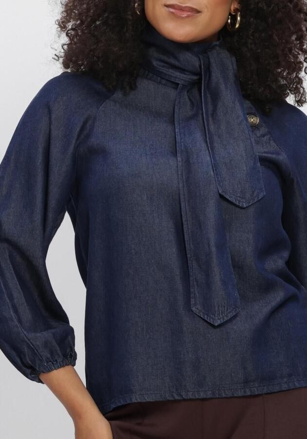 AIMEE THE LABEL Dames Blouses Jesperw6 Blouse Donkerblauw - Foto 4