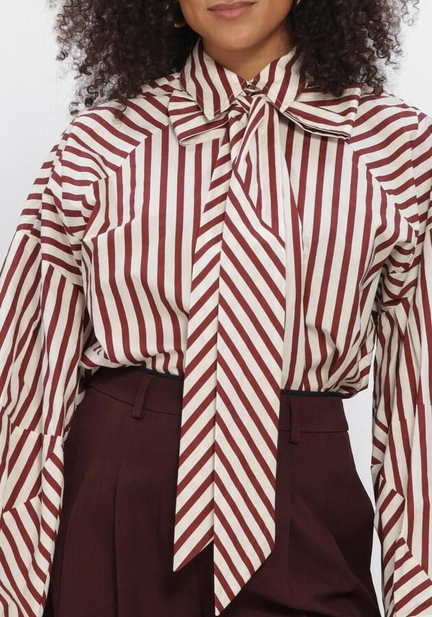 AIMEE THE LABEL Dames Blouses Oslow6 Blouse Bordeaux - Foto 4