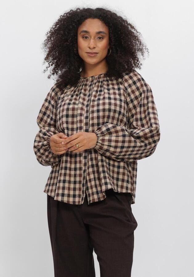 AIMEE THE LABEL Dames Blouses Peerw6 Blouse Bruin