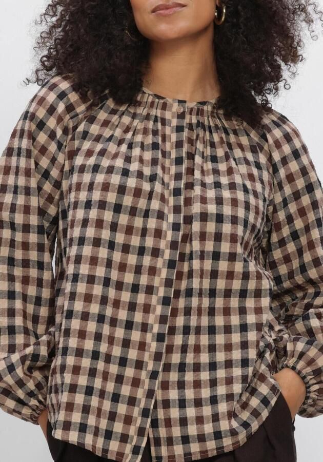 AIMEE THE LABEL Dames Blouses Peerw6 Blouse Bruin - Foto 4