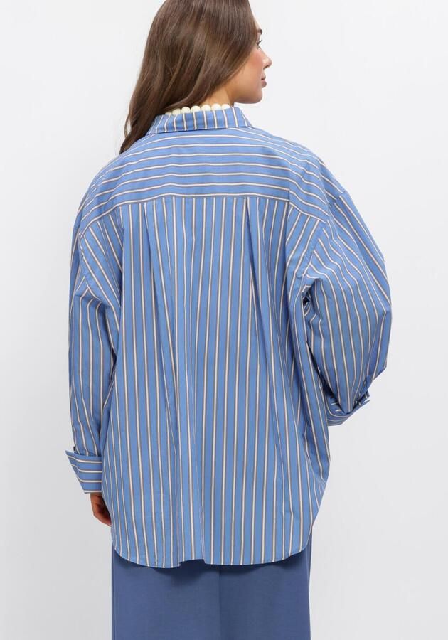 AIMEE THE LABEL Dames Blouses Rhode Blauw - Foto 3
