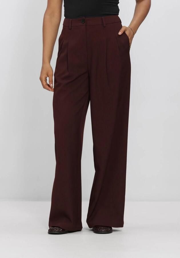 AIMEE THE LABEL Dames Broeken Luxw6 Trouser Bordeaux