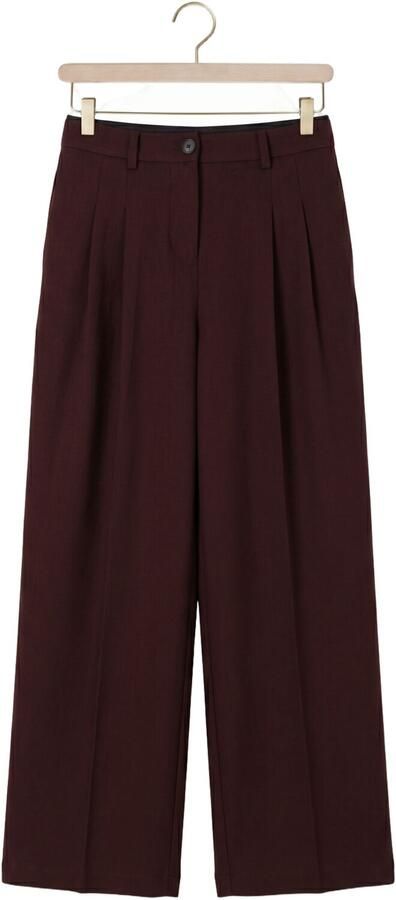 AIMEE THE LABEL Dames Broeken Luxw6 Trouser Bordeaux - Foto 4