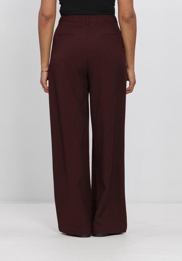 AIMEE THE LABEL Dames Broeken Luxw6 Trouser Bordeaux - Foto 2