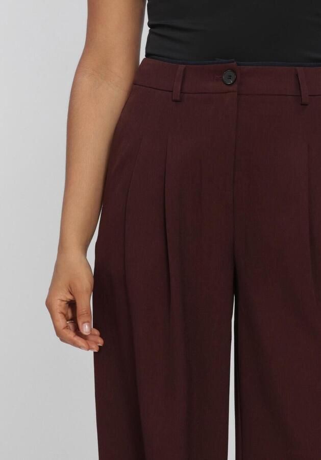 AIMEE THE LABEL Dames Broeken Luxw6 Trouser Bordeaux - Foto 3