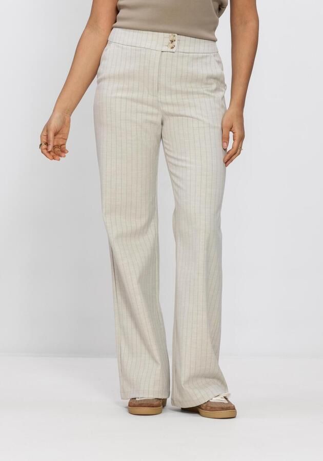 AIMEE THE LABEL Dames Broeken Moos Trouser Ecru