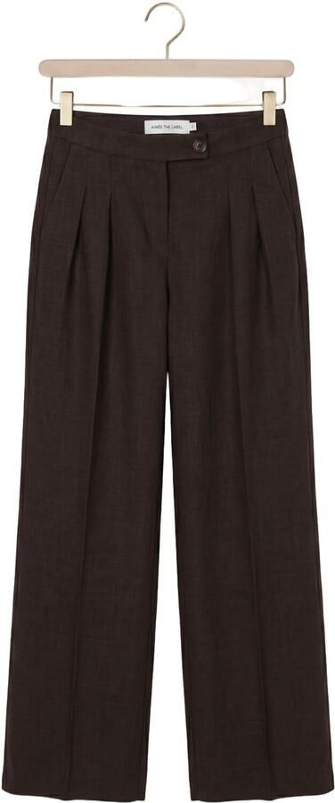 AIMEE THE LABEL Dames Broeken Oceanw6 Trousers Bruin - Foto 3