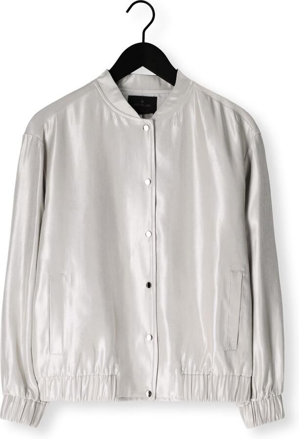 AIMEE THE LABEL Dames Jassen Joy Bomber Jacket Lichtgrijs - Foto 4