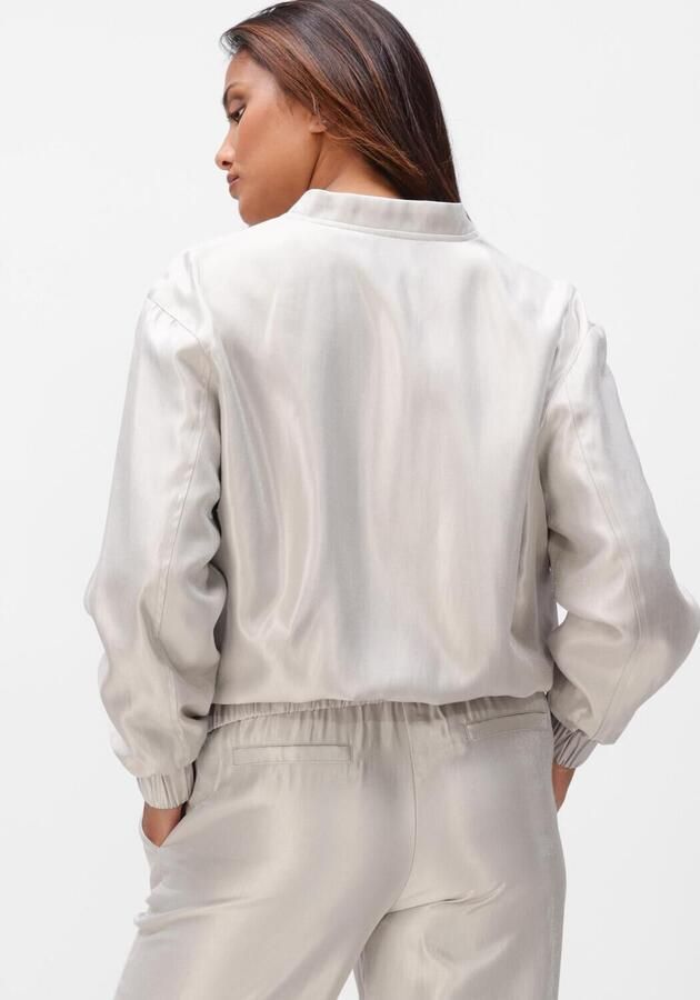 AIMEE THE LABEL Dames Jassen Joy Bomber Jacket Lichtgrijs - Foto 3