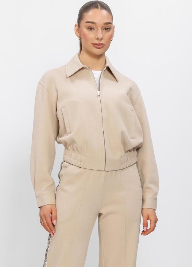 AIMEE THE LABEL Dames Jassen Lys Pique Jacket Beige