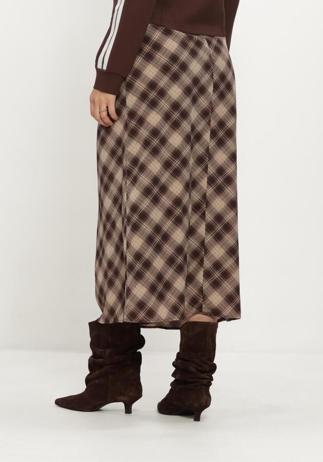 AIMEE THE LABEL Dames Rokken Havanaw6 Check Skirt Bruin - Foto 2