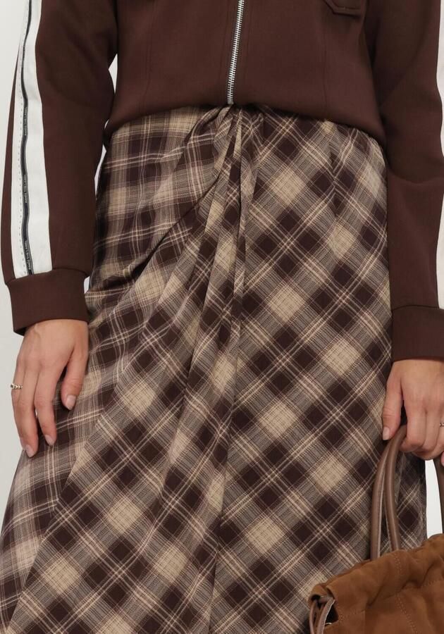AIMEE THE LABEL Dames Rokken Havanaw6 Check Skirt Bruin - Foto 3