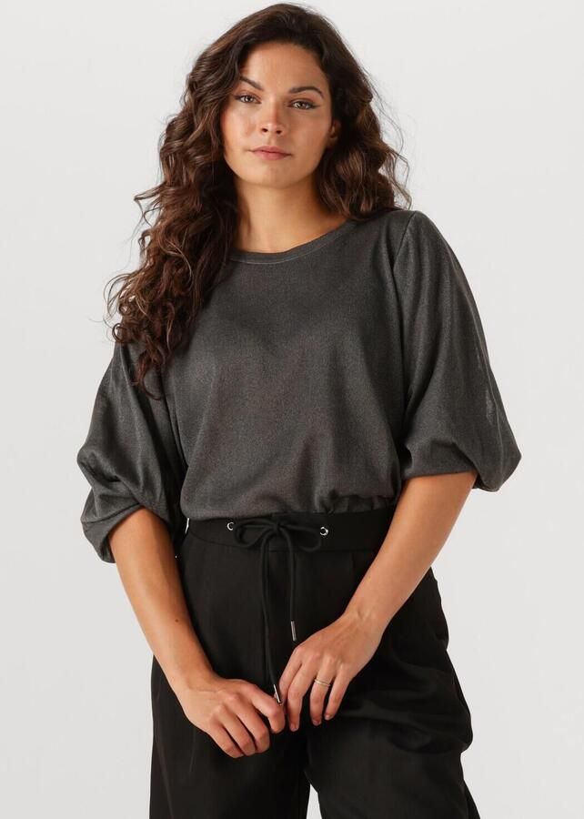 AIMEE THE LABEL Dames Tops & T-shirts Brecht Donkergrijs - Foto 4