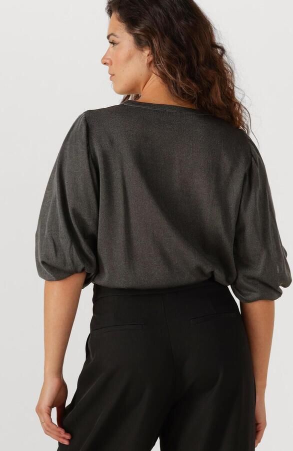 AIMEE THE LABEL Dames Tops & T-shirts Brecht Donkergrijs - Foto 3