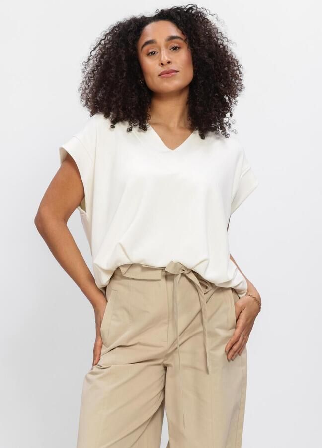 AIMEE THE LABEL Dames Tops & T-shirts Katja Sweater Gebroken Wit